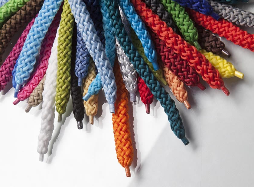 Many cord colours for the individual paper bag